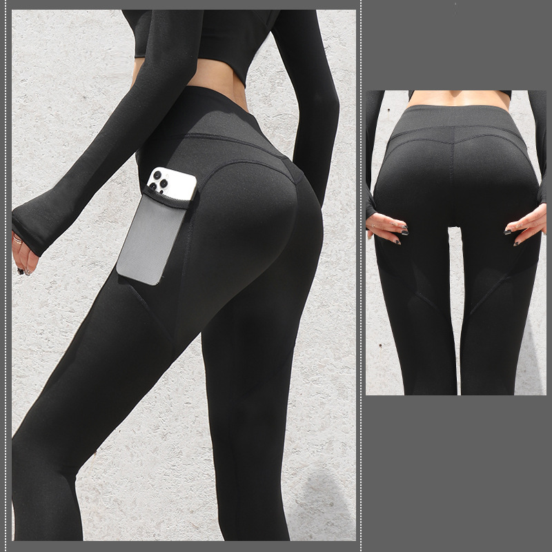 ItaLuxe - Leggings push up con tasca porta smartphone